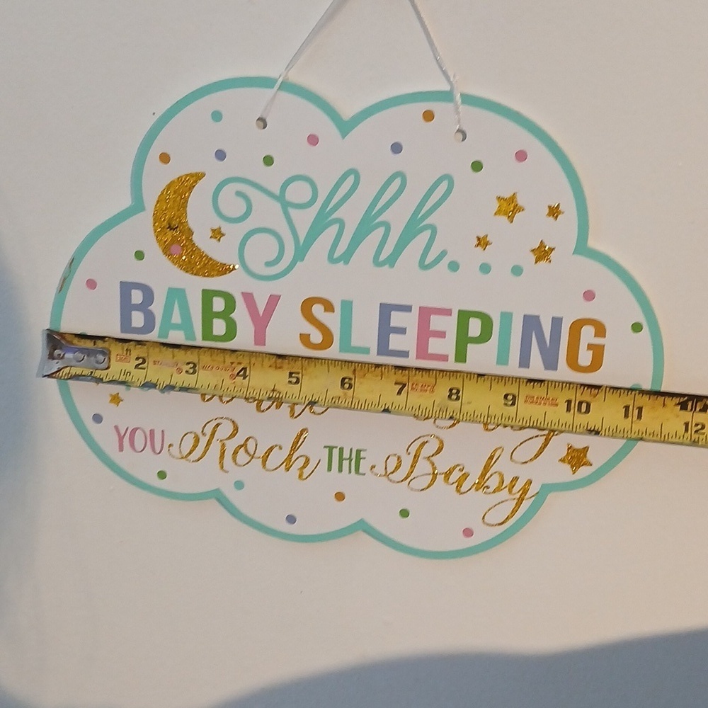 Colorful Baby Sleeping Sign - Picture 4 of 6